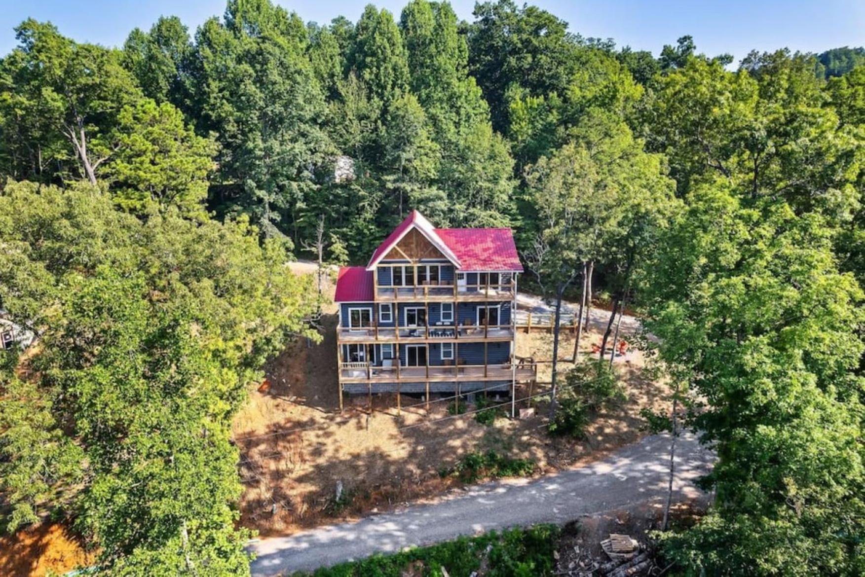 Tranquil Mountain Getaway By Ghosal Luxury Lodging 蓋特林堡 外观 照片
